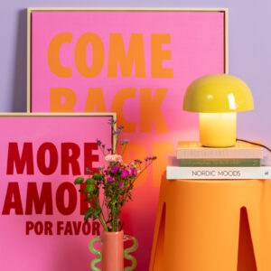 TAFELLAMP MUSHROOM GEEL