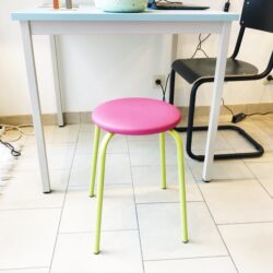 TAB.ROND GROEN/FUSHIA