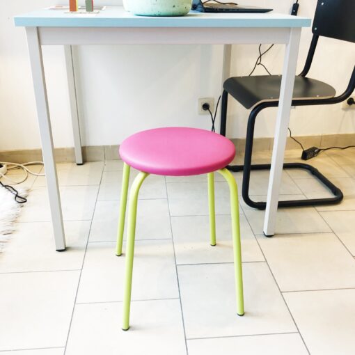 TAB.ROND GROEN/FUSHIA - 1