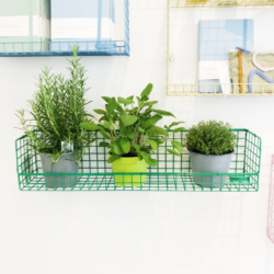 WIRE SHELF LARGE, SIGNAL GREEN