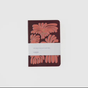 NOTEBOOK CORAL FLOWERS